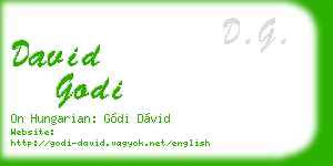 david godi business card